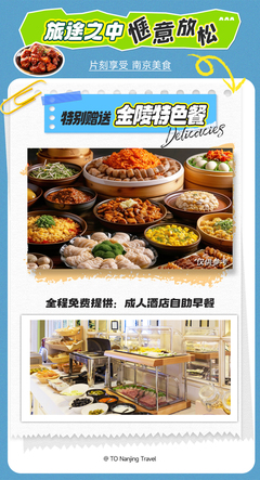 南京3日2晚跟團(tuán)游&middot;BOSS直播推薦 五星旅行社接待品質(zhì)保證【古都南京】贈(zèng)秦淮河游船 純玩精致團(tuán)『升級(jí)5鉆酒店 含5星自助早』品南京特色本地菜 高餐標(biāo)50元 |牛首山&報(bào)恩寺|中山陵&總統(tǒng)府|夫子廟&老門東