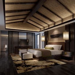 麗江鉑爾曼度假五星酒店東南亞現代中式套房臥室