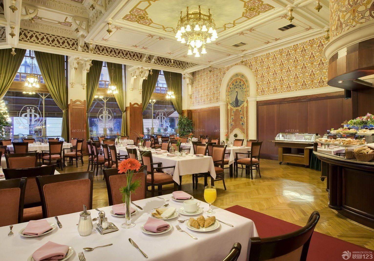 五星大飯店豪華室內裝修效果圖_裝信通網效果圖